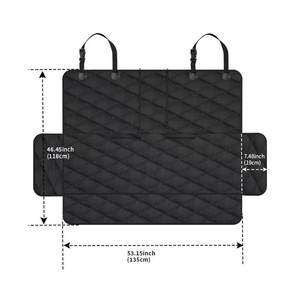 Hersteller 100% wasserdichter Haustier Autos itz bezug Hängematte 600D Heavy Duty Scratch Proof Hund Autos itz bezug für Rücksitz - Product Image 2