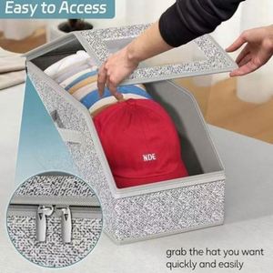 Bathliving Room <b>Hat</b> Foldable Fabric Bedroom Home Furniture Storage <b>Box</b> - Product Image 5