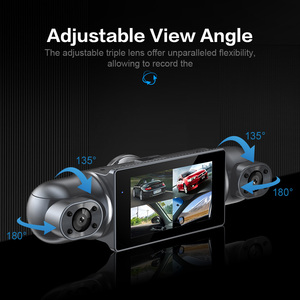 AD-306 360 grados Dashcam coche DVR Pantalla de 3 pulgadas 4 canales grabadora de vídeo 170 grados Dash Cam Wifi aparcamiento monitoreo coche Dvr - Product Image 4