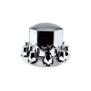 Kit de cubierta de rueda de eje trasero cromado, <span class=keywords><strong>con</strong></span> tapón extraíble y cubiertas de tuerca - Product Image 1