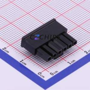 P3025-1x6P Housing (Wire-to-Board / Wire-to-Wire) P=3mm Connector ( Jack Structure: 1x6P )( Pitch: 3mm )( Number of Rows: 1 ) - Product Image 2