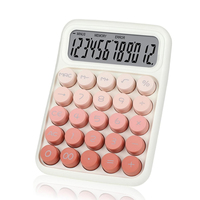 Calculatrice numérique professionnelle à grand écran de 12 chiffres, 25 touches, design élégant, pour étudiants, comptabilité et bureau, alimentée par piles, en plastique