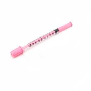 Seringues d'insuline vétérinaire emballées individuellement 1 ml, calibre 31, 5/16, avec aiguille, paquet de 25 - Product Image 2