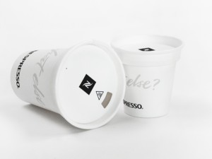 16oz thân thiện với môi phân hủy sinh học cao cấp đơn tường Giấy ly cà phê với nắp cho đồ uống nóng Trắng - Product Image 4