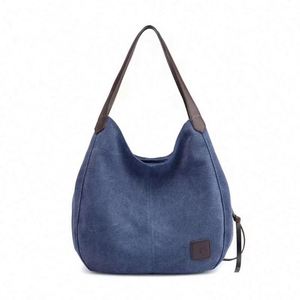 Bolsa de Lona de Lujo al por Mayor, Bolsos Casuales Simples con Logotipo Personalizado - Product Image 1