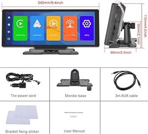 Phổ Hot Bán 10.3 ''hd xách tay màn hình thông minh PND MP5 đài phát thanh hệ thống âm thanh estereo Para carro pantalla cảm ứng - Product Image 6