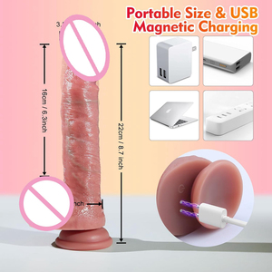 Dildo Realistico per Adulti, Vibratore Multifunzione per Punto G con Sensazione Realistica, Dildo in Silicone Morbido per Donne - Product Image 3