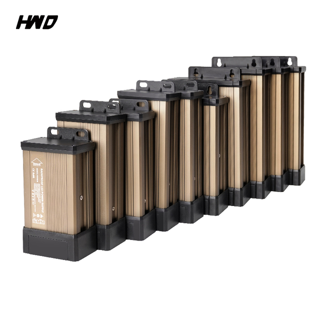 Waterproof IP43 AC-DC LED Power Supply 60W-700W 24V DC 5A High Efficiency 2 Years Warranty
