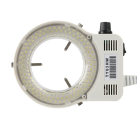 Adjustable 144 LED Ring Light Illuminator Lamp for Industry Stereo Trinocular Microscope Video Camera Lens Magnifier 110V 220V