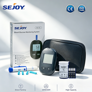Machine de glucomètre de taille de voyage Sejoy 360 mémoires de lecture glucomètres et bandelettes - Product Image 1