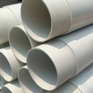 Vente d'usine fendue perforer PVCU HDPE tuyau de drainage tuyau de drainage français avec trou et extrémité de cloche - Product Image 3