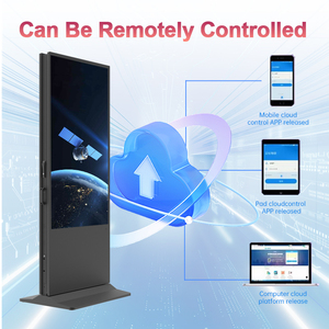 Double Sided Digital Poster Speaker Shopping Mall Wayfinding Education Floor Standing Android OS Advertising SDK FL43-B350-LDZ F - Product Image 5