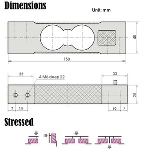 PLC307 5kg 10kg 50kg 60kg 75kg 100kg 150kg 200kg 고정밀 디지털 신호 중력 센서 - Product Image 2