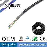 Cable para Exteriores Cat5 Impermeable SIPU de 305 m, Aislado con Cubierta de PVC y Blindaje UTP, Tipo Cat 5