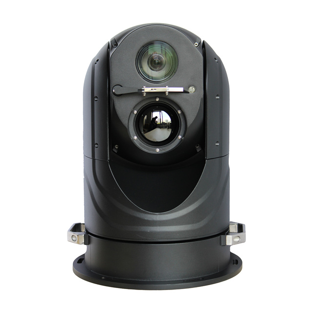 Long Range Dual Sensor EO IR PTZ Camera Offshore Monitoring Marine Application Perimeter Detection Night Operation