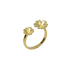S925 <b>Silver</b> Open Ring Female Double Pearl Ring Pearl Finger Ring Handmade Jewelry DIY Accessories Jewelry Findings Components - Product Image 5