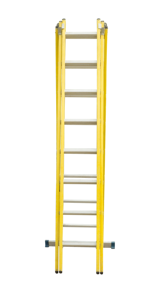 Ventes directes d'usine Échelle durable <span class=keywords><strong>isolée</strong></span> ignifuge combinée pliante rétractable étendue en fibre de verre jaune - Product Image 3