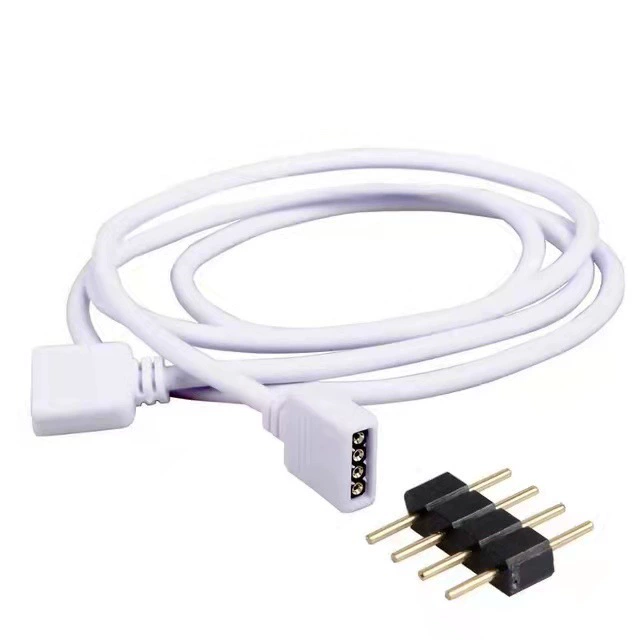 LED Strip 4PIN Extension Cable 0.5m-5m Female Connector Pin Adapter SMD5050 3528 RGB RGBW IP20