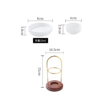 Qiyunzhan métal aromathérapie brûleur en céramique lampe à huile essentielle et brûleur à cire pour la maison pour Amazon stock transfrontalier