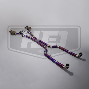Système d'échappement arrière (Catback) en alliage de titane, sur mesure, couleur violet, pour BMW M5 F10 N63 V8 4.4T (2010-<span class=keywords><strong>2016</strong></span>) avec commande électronique des valves. - Product Image 4