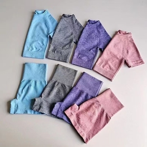 Conjuntos Deportivos YAYA Alo Yoga para <span class=keywords><strong>Mujer</strong></span>, Shorts de Cintura Alta Transpirables de Spandex, Elásticos para Correr al Aire Libre, Ecológicos - Product Image 5