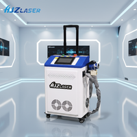 HJZ Pulse Luftgekühlte Laser reinigungs maschine 200W 300W zur Entfernung von Rost farben öl verunreinigungen Mobiler Laser reiniger
