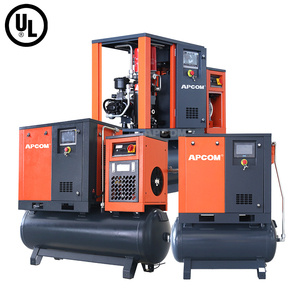 Compresores de Aire de Tornillo Rotativo de Velocidad Fija Industriales de 2.2kw, 3.7kw, 4kw, 5.5kw, 7.5kw, 11kw, 15kw, 22kw, 7bar, 8bar, 10bar, Larga Vida Útil - Product Image 2