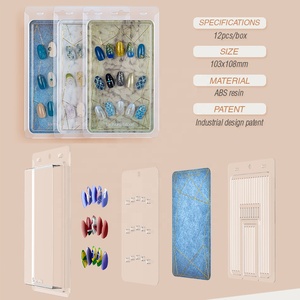 12 cái/gói Nail hiển thị trường hợp nước và bụi bằng chứng Nail Art <span class=keywords><strong>Display</strong></span> <span class=keywords><strong>Box</strong></span> công cụ làm móng tay cho Nail Salon - Product Image 3