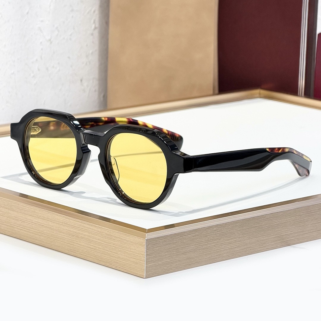 Cadre extérieur noir intérieur écaille de tortue jaune