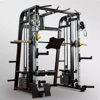 Smith Integrated Trainer Gantry Squat Rack Commercial Fitness Gym Equipment Squat rack con cables Estación combinada