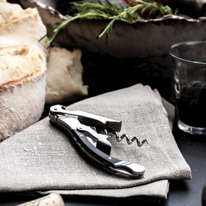 Ouvre-bouteille <span class=keywords><strong>Laguiole</strong></span> en acier inoxydable noir avec logo personnalisé, <span class=keywords><strong>tire</strong></span>-bouchon 3-en-1 pour les amateurs de vin - Product Image 2