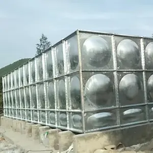 Manufacturer Price Customized Size Hot Dip Galvanized 100000 Liter 50000 Liter Water Storage Tank
