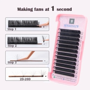 0.03 auto-ventilateur Mega Volume Lash Extensions Fluffy Wispy Easy Fan Volume <span class=keywords><strong>Cils</strong></span> Haute Qualité <span class=keywords><strong>semi</strong></span>-<span class=keywords><strong>permanent</strong></span> Corée Volume Lashes - Product Image 4
