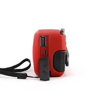 Radio meteorológica solar de emergencia con manivela, portátil, AM/FM/NOAA, linterna, radio por Internet, batería externa de más de 5000 mAh, lente digital