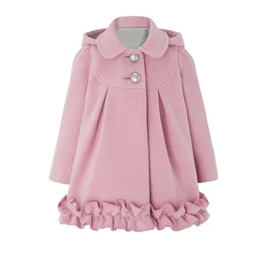 Groothandel prijs Laatste nieuwe ontwerp prinses baby meisje winter jas jurk