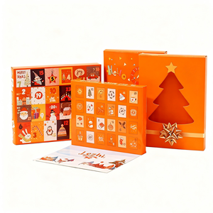 Calendarios de Adviento en blanco 24 piezas caja ciega de Navidad Diy papel misterioso <span class=keywords><strong>Cajas</strong></span> de Regalo <span class=keywords><strong>sorpresa</strong></span> <span class=keywords><strong>para</strong></span> niños niño con bandeja - Product Image 6