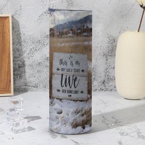 Stainless Steel Tumbler 20oz Vacuum <b>Insulated</b> Custom Logo Car <b>Cup</b> Holder Compatible - Product Image 4