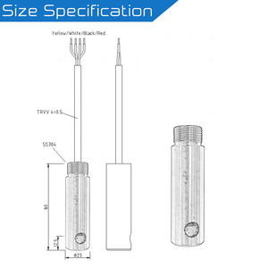 Edelstahl 3M Kabel Photo elektrischer kapazitiver Flüssigkeits wasserstands ensor Öltanker und Tankstelle Verwenden Sie einen Ölleck alarm - Product Image 6