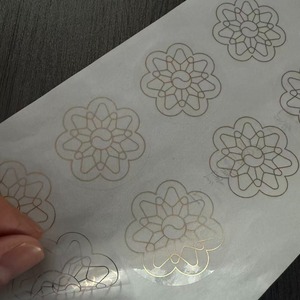 Embossed <b>Label</b> Decals Stickers Gold Metallic Foil Transfer Metal Luxury Custom Personalized 3d <b>Waterproof</b> Custom Design Accept - Product Image 3