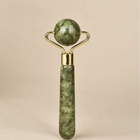 Bâton de massage facial portable en pierre précieuse, rouleau pour les yeux, outil en cristal rotatif à 360° pour raffermir la peau et les soins du visage