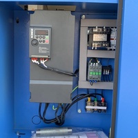 Compresseur d'air portable sans huile à vis 7,5 kW 380 V 3P, réservoir 300 L, 45 CFM, pression réglable 50-145 PSI