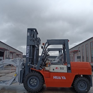 Fabricantes chinos de carretillas elevadoras diesel EPA de alta calidad 5 toneladas 4wd terreno áspero 4x4 con abrazadera de rollo de papel - Product Image 3