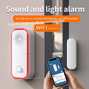 Capteur de porte/fenêtre intelligent Tuya Wifi avec <span class=keywords><strong>alarme</strong></span> sonore et lumineuse, détecte l'ouverture/fermeture et déclenche une <span class=keywords><strong>alarme</strong></span> sonore et lumineuse - Product Image 2