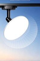 Projecteur LED circulaire grand format à diffusion douce intégrale, rotatif, pour éclairage de fond mural, idéal pour galeries et couloirs