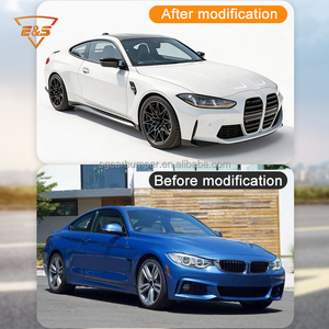 Accessoires automobiles : Kit carrosserie large style G80 <span class=keywords><strong>M3</strong></span> pour <span class=keywords><strong>BMW</strong></span> Série 3 F30 (de l'<span class=keywords><strong>ancien</strong></span> au nouveau modèle), pare-chocs, capot, phares, feux arrière, pièces automobiles - Product Image 3
