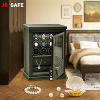 JB hochwertige schwarze Umlaufbahn Holz Schmucks cha tulle 6 9 12 Slots Uhr Wickler Lagerung automatische Schublade 3 in 1 Lager Patent Design