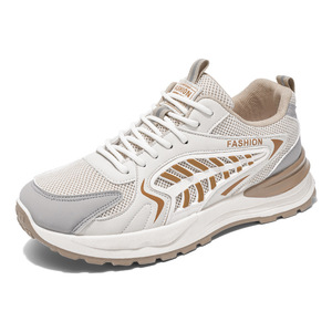 Autumn Men's Fashion Trend Korean Style Breathable Mesh Casual Sports Shoes Thick-Soled Lace-Up - Product Image 2