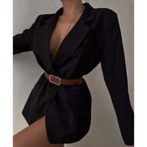 Cinturón de Mujer con Estampado de Cocodrilo y Hebilla de Aleación, Estilo Formal, Cinturón de Tela de Poliéster - Product Image 2