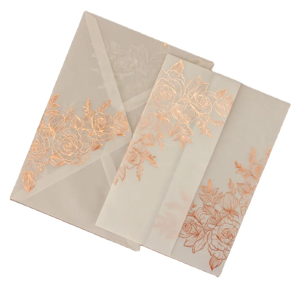 50Sets Velijn Uitnodigingskaarten Rose Goud Folie Met Enveloppen Bruids Douche Nodigt Huwelijk Zilver Blauw Vergulden Stempelen