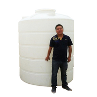 Réservoir d'eau en PE de grande taille anti-corrosion 5000L, moulage par rotation, avec des caractéristiques anti-UV et anti-fuite, meilleur prix